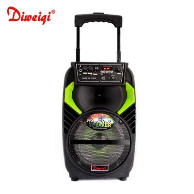 Cheap price 1800mAh battery portable speaker 8 inch with microphone