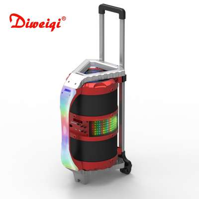 Private mould 8 inch speaker portable trolley bazooka  speaker