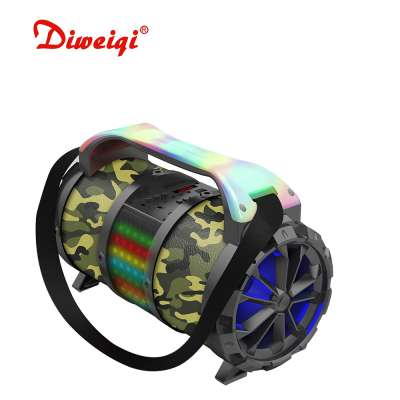 Patent product portable 20W speaker bazooka with led light