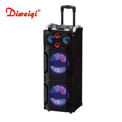 Selling good 12 inch trolley speaker with display screen for karaoke speaker